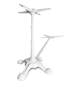 Основание стола из чугуна дизайнерское белое, для бара, серия Бистро, модель 3066W