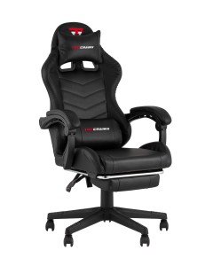 Кресло спортивное TopChairs Prophet с оттоманкой черный цена 11 990 ₽ Кресло спортивное TopChairs Prophet с оттоманкой черный