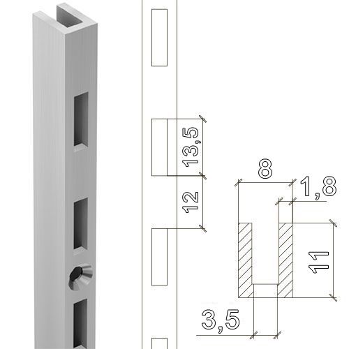 101 A1 \ Стойка перфорированная (L=2400)