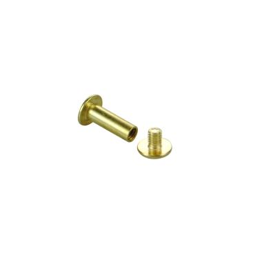 Винт металлический BINDING SCREW-15, цвет золото цена 5 ₽ Винт металлический BINDING SCREW-15, цвет золото