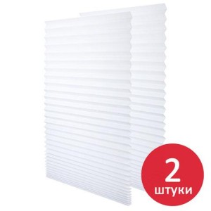 Жалюзи-плиссе, штора бумажная самоклеящаяся КОМПЛЕКТ 2 шт., BRABIX, 60х180 см, ЭКО, 80 г/м2, цвет белый, 700002 цена 474 ₽ Жалюзи-плиссе, штора бумажная самоклеящаяся КОМПЛЕКТ 2 шт., BRABIX, 60х180 см, ЭКО, 80 г/м2, цвет белый, 700002