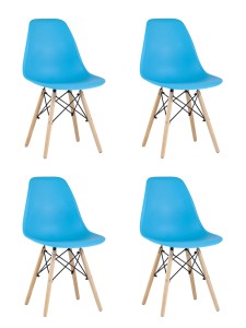 Стул Eames Style DSW бирюзовый x4 цена 7 490 ₽ Стул Eames Style DSW бирюзовый x4