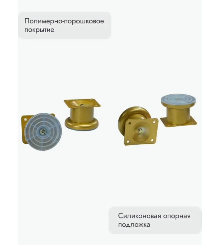 Ножки для мебели 50х50 мм (4 шт) золото