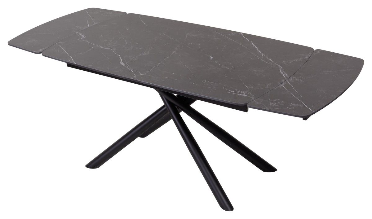 стол alatri 120x80 см matt black marble sintered stone black