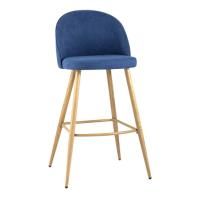 Стул барный Лион, синий шенилл цена 13 788.50 ₽ Стул барный Лион, синий шенилл