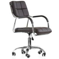 Кресло на колесиках, хром, коричневая кожа цена 7 693.50 ₽ Кресло на колесиках, хром, коричневая кожа