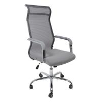 Кресло поворотное Grid, серый, армированная сетка