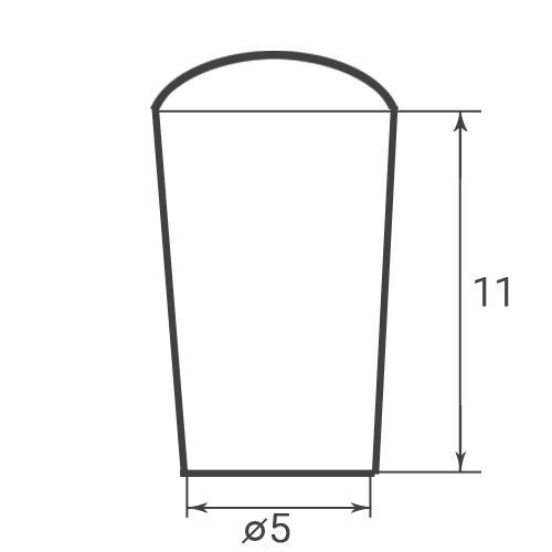 TH-5 \ Заглушка для крючка диаметром 5мм