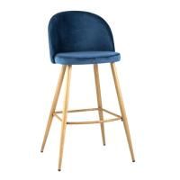 Стул барный Лион, голубой велюр цена 6 888.50 ₽ Стул барный Лион, голубой велюр