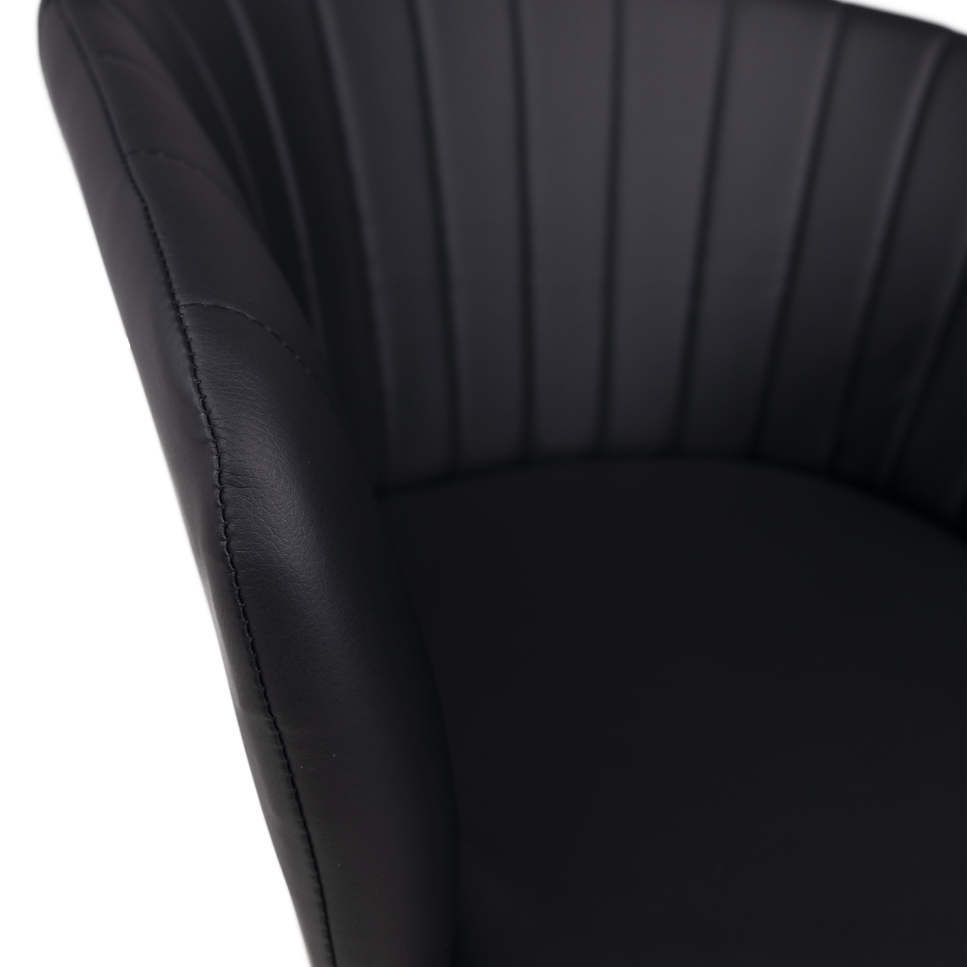 Кресло george black экокожа черный