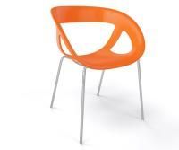 Кресло пластиковое Moema 69 оранжевый