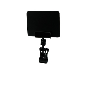 Ценникодержатель на прищепке универсальный малый FXS 0 мм, цвет черный цена 42 ₽ Ценникодержатель на прищепке универсальный малый FXS 0 мм, цвет черный