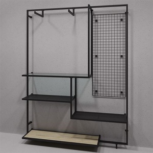 PR-RUS 220 \ Стенд пристенный для торгового зала 1876х478х2470мм цена 26 828 ₽ PR-RUS 220 \ Стенд пристенный для торгового зала 1876х478х2470мм