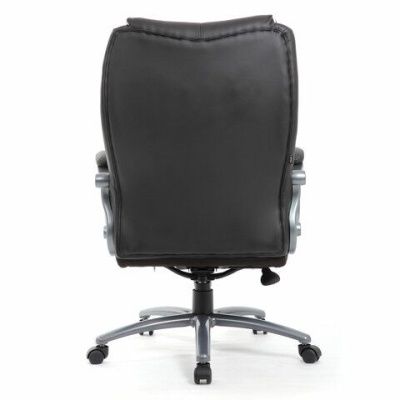 Кресло офисное BRABIX PREMIUM "Strong HD-009", НАГРУЗКА до 200 кг, экокожа черная, ткань серая, 531945
