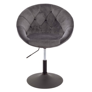 Кресло поворотное Paris, темно-серый, велюр цена 16 800 ₽ Кресло поворотное Paris, темно-серый, велюр