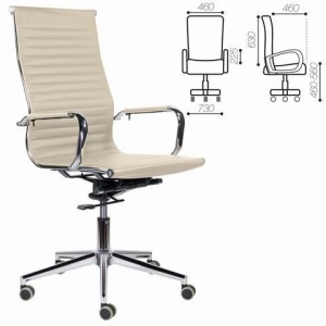 Кресло офисное BRABIX PREMIUM "Intense EX-531", экокожа, хром, бежевое, 532541 цена 12 575 ₽ Кресло офисное BRABIX PREMIUM "Intense EX-531", экокожа, хром, бежевое, 532541