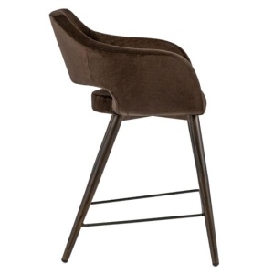Стул полубарный Саймон, велюр тёмно-коричневый, 60 см цена 12 638.50 ₽ Стул полубарный Саймон, велюр тёмно-коричневый, 60 см
