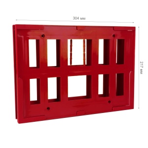 Комплект из 2 рам на покупательскую тележку TF-A4, цвет красный цена 207 ₽ Комплект из 2 рам на покупательскую тележку TF-A4, цвет красный