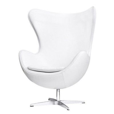 Кресло дизайнерское Egg chair (Arne Jacobsen Style) A219 белый