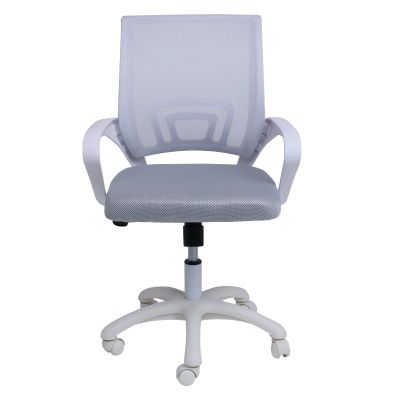 Кресло поворотное RICCI NEW, WHITE (светло-серый)