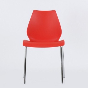Стул Lili, хром металл, стопируемый, красный цена 2 863.50 ₽ Стул Lili, хром металл, стопируемый, красный