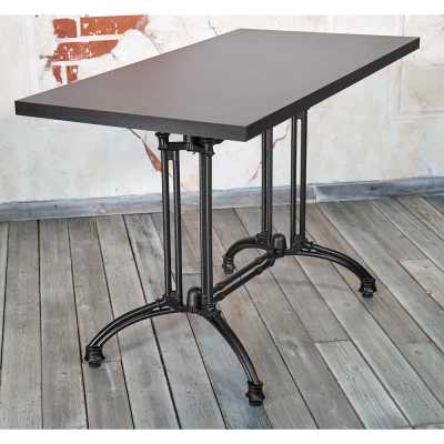 Основание для стола из чугуна черное, для кафе, литье, серия Impero, модель 3072