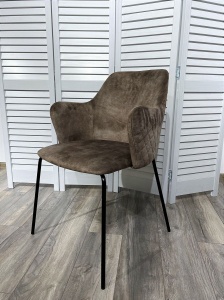 Стул AMARETTO VBP208 античный серо-бежевый/ черный каркас, цена 5 250 ₽ Стул AMARETTO VBP208 античный серо-бежевый/ черный каркас,