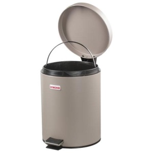 Ведро-контейнер для мусора (урна) с педалью LAIMA "Classic", 5 л, серое, матовое, металл, со съемным внутренним ведром, 602849 цена 2 094 ₽ Ведро-контейнер для мусора (урна) с педалью LAIMA "Classic", 5 л, серое, матовое, металл, со съемным внутренним ведром, 602849