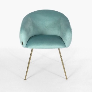 Стул Куршевель, мятный бархат HLR, ножки под золото цена 33 683.50 ₽ Стул Куршевель, мятный бархат HLR, ножки под золото