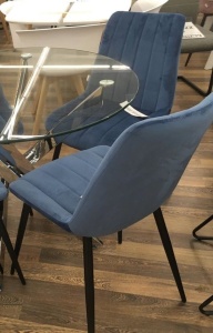 Стул FLIP пепельно-синий, велюр G108-66 цена 5 265 ₽ Стул FLIP пепельно-синий, велюр G108-66