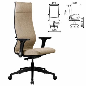 Кресло МЕТТА "ErgoLife" 10 B1-162D, пластик, синхромеханизм, 2D-подлокотники, ткань, бежевое цена 20 157 ₽ Кресло МЕТТА "ErgoLife" 10 B1-162D, пластик, синхромеханизм, 2D-подлокотники, ткань, бежевое