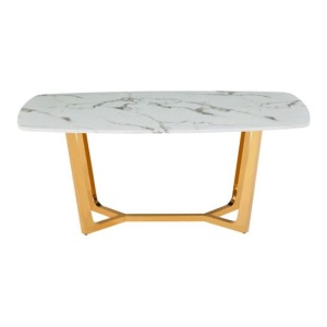 Стол обеденный Ланс, белый мрамор, большой цена 128 903.50 ₽ Стол обеденный Ланс, белый мрамор, большой