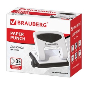 Дырокол металлический BRAUBERG "PN-150M", до 35 листов, белый, 227790 цена 822 ₽ Дырокол металлический BRAUBERG "PN-150M", до 35 листов, белый, 227790