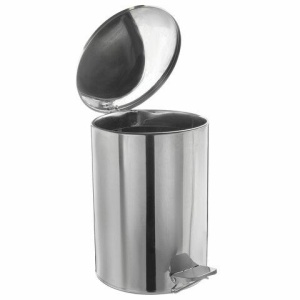 Ведро для мусора с педалью, УСИЛЕННОЕ, ТИТАН, 20 литров, кольцо под мешок, нержавеющая сталь, хром цена 2 544 ₽ Ведро для мусора с педалью, УСИЛЕННОЕ, ТИТАН, 20 литров, кольцо под мешок, нержавеющая сталь, хром
