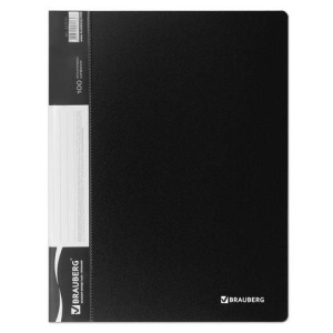 Папка 100 вкладышей BRAUBERG стандарт, черная, 0,9 мм, 221610 цена 412 ₽ Папка 100 вкладышей BRAUBERG стандарт, черная, 0,9 мм, 221610