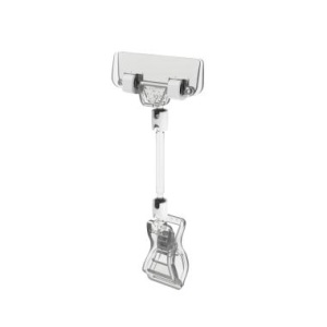 Универсальный ценникодержатель на прищепке с узким зажимом FX-CLAMP-SLIM, ножка 50 мм, цвет прозрачный цена 57 ₽ Универсальный ценникодержатель на прищепке с узким зажимом FX-CLAMP-SLIM, ножка 50 мм, цвет прозрачный