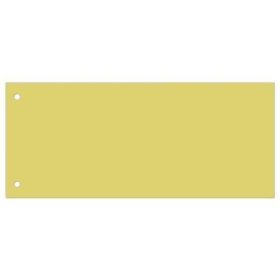 Разделители листов (полосы 230х105 мм) картонные, КОМПЛЕКТ 100 штук, желтые, BRAUBERG, 223972