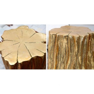 СТОЛ ПРИСТАВНОЙ STUMP GOLD цена 49 093.50 ₽ СТОЛ ПРИСТАВНОЙ STUMP GOLD