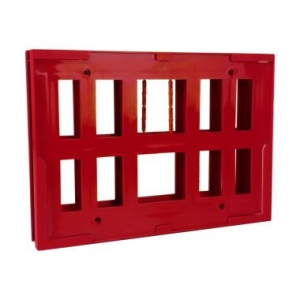 Комплект из 2 рам на покупательскую тележку TF-A4, цвет красный цена 207 ₽ Комплект из 2 рам на покупательскую тележку TF-A4, цвет красный