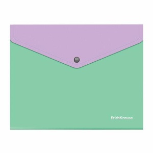 Папка-конверт с кнопкой ERICH KRAUSE "Matt Pastel Bloom", А5+, до 120 л., с карманом, ассорти, 0,18 мм, 61150 цена 101 ₽ Папка-конверт с кнопкой ERICH KRAUSE "Matt Pastel Bloom", А5+, до 120 л., с карманом, ассорти, 0,18 мм, 61150