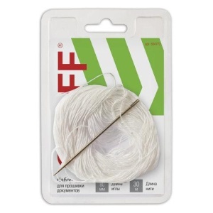 Набор для прошивки документов (игла 80 мм, нить 30 м), в блистере, STAFF, 604772 цена 344 ₽ Набор для прошивки документов (игла 80 мм, нить 30 м), в блистере, STAFF, 604772
