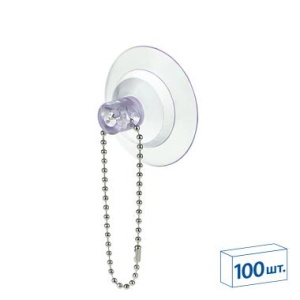 Присоска с металлической шариковой цепочкой SC-BALL CHAIN (2,4 мм), длина 15 см цена 33 ₽ Присоска с металлической шариковой цепочкой SC-BALL CHAIN (2,4 мм), длина 15 см