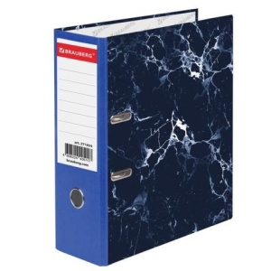Папка-регистратор ШИРОКИЙ КОРЕШОК 90 мм, с мраморным покрытием, синяя, BRAUBERG, 271834 цена 408 ₽ Папка-регистратор ШИРОКИЙ КОРЕШОК 90 мм, с мраморным покрытием, синяя, BRAUBERG, 271834