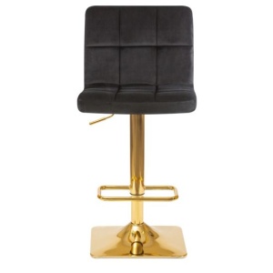 Барный стул Арканес, золотая база, велюр черный цена 10 223.50 ₽ Барный стул Арканес, золотая база, велюр черный