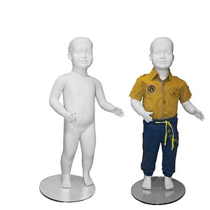 Манекены детские Classic kids (скульптурные белые)