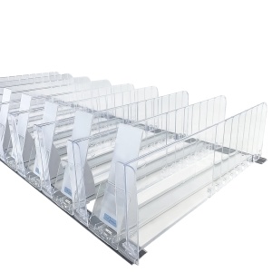 Комплект на магнитном профиле для выкладки нарезки для полки глубиной 300 мм. цена 3 229 ₽ Комплект на магнитном профиле для выкладки нарезки для полки глубиной 300 мм.