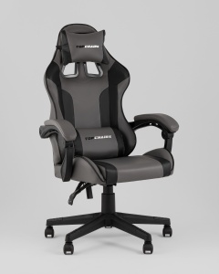 Кресло спортивное TopChairs Commander серо-черный цена 10 990 ₽ Кресло спортивное TopChairs Commander серо-черный