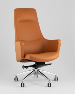 Кресло руководителя TopChairs Ferris коричневое цена 54 990 ₽ Кресло руководителя TopChairs Ferris коричневое