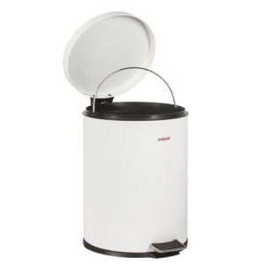 Ведро-контейнер для мусора (урна) с педалью LAIMA "Classic", 5 л, белое, глянцевое, металл, со съемным внутренним ведром, 604947 цена 2 094 ₽ Ведро-контейнер для мусора (урна) с педалью LAIMA "Classic", 5 л, белое, глянцевое, металл, со съемным внутренним ведром, 604947