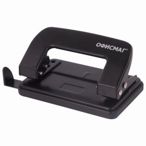Дырокол металлический ОФИСМАГ, до 10 листов, черный, 229692 цена 266 ₽ Дырокол металлический ОФИСМАГ, до 10 листов, черный, 229692